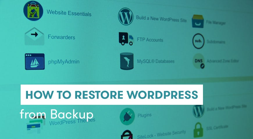 restore wordpress
