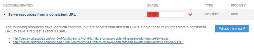 serve resources from a consistent url