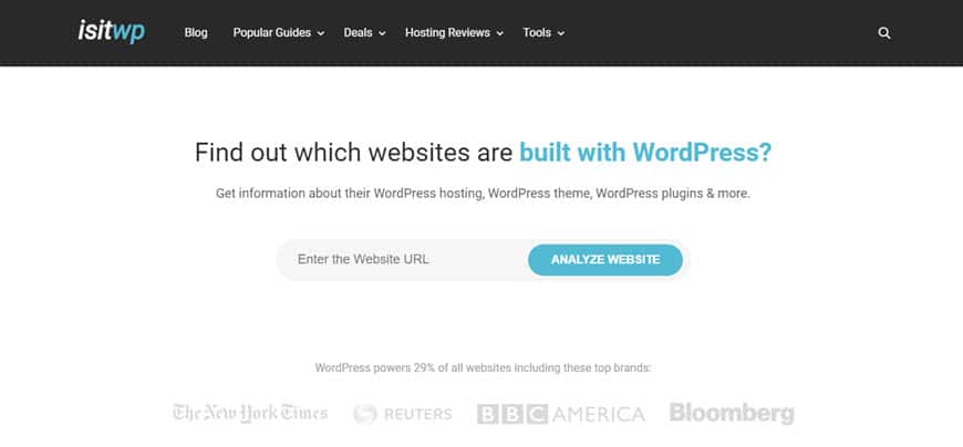 how to tell if a website is WordPress