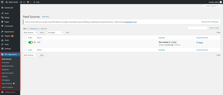rss aggregator wordpress