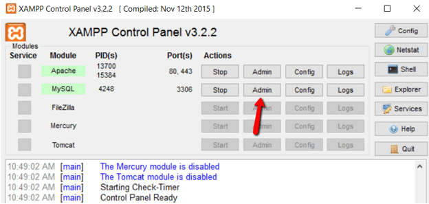 mamp wordpress with existing database