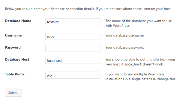 Install WordPress on Localhost