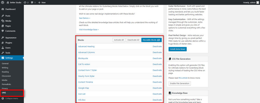 table of contents in wordpress