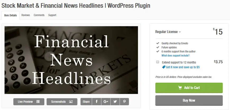Wordpress news plugin