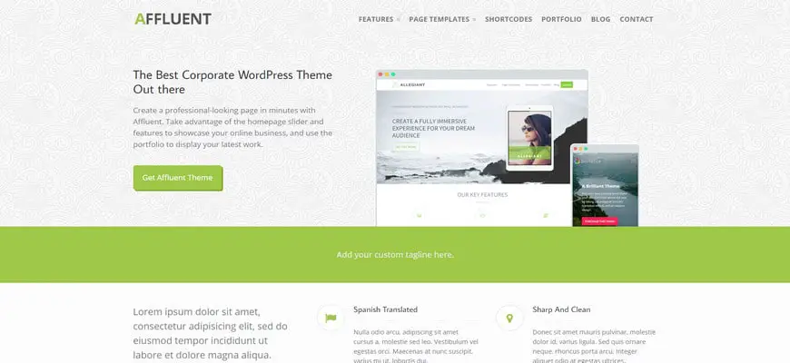 wordpress themes homepage builder content blocks customizer