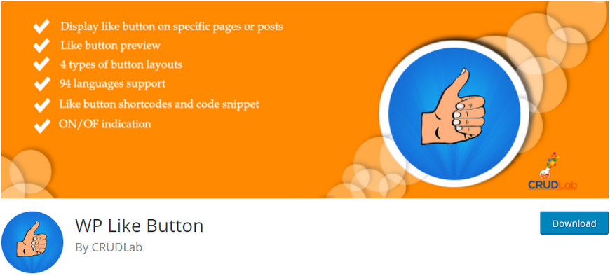 wordpress like button plugin