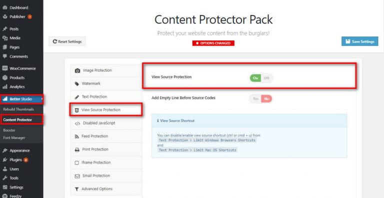 How To Disable View Source In WordPress Using Plugin BetterStudio