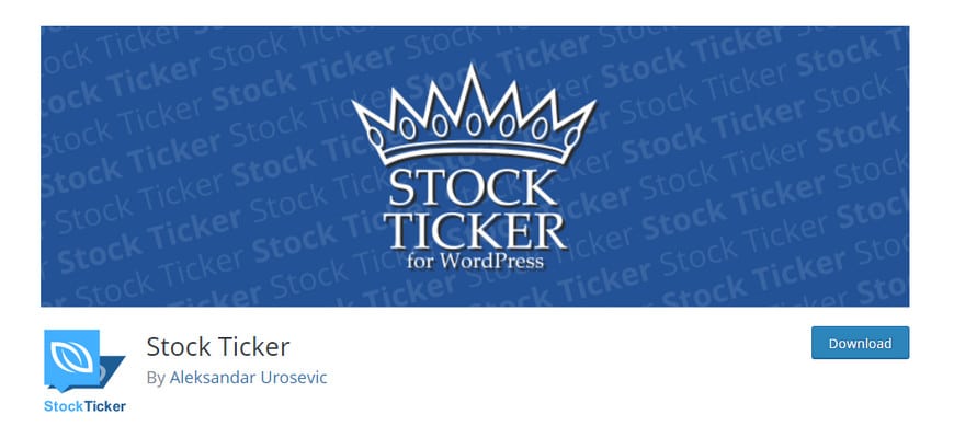 Wordpress Stock Ticker