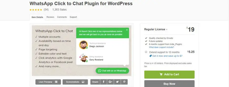 best whatsapp plugins for wordpress