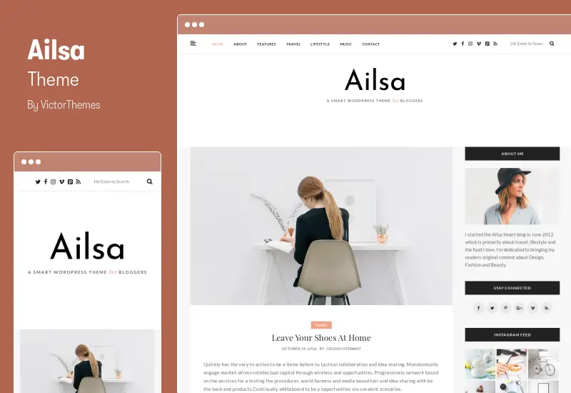 Ailsa Theme - Personal Blog WordPress Theme