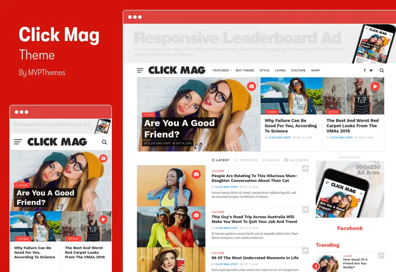 Click Mag Theme - Viral WordPress News Magazine