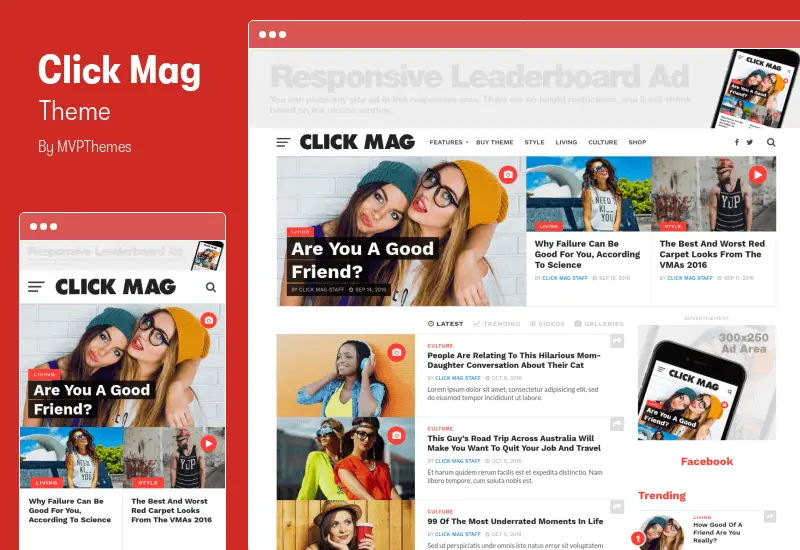 Click Mag Theme - Viral WordPress News Magazine/Blog Theme