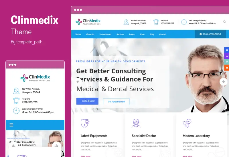 Clinmedix Theme - Health And Medical WordPress Theme