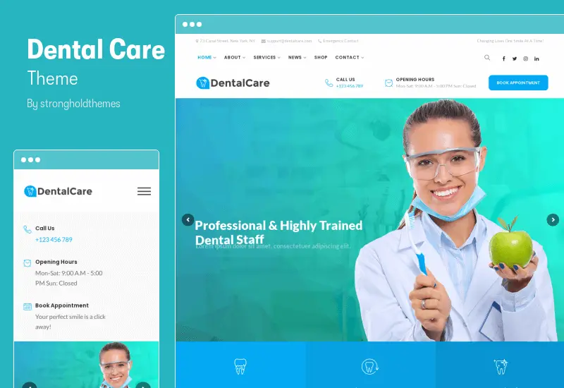 Dental Care Theme - Dentist & Medical WordPress Theme