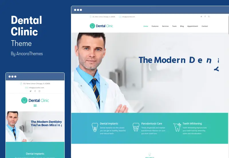Dental Clinic Theme - Medicine & Healthcare Doctor WordPress Theme