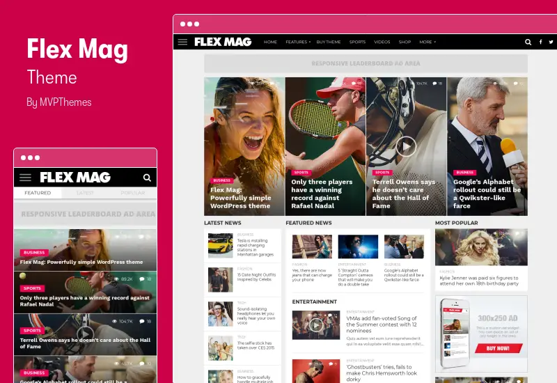 Flex Mag Theme - Responsive WordPress News Theme