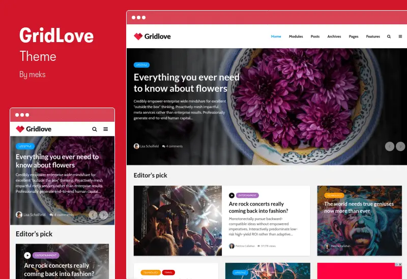 GridLove Theme - News Portal & Magazine WordPress Theme
