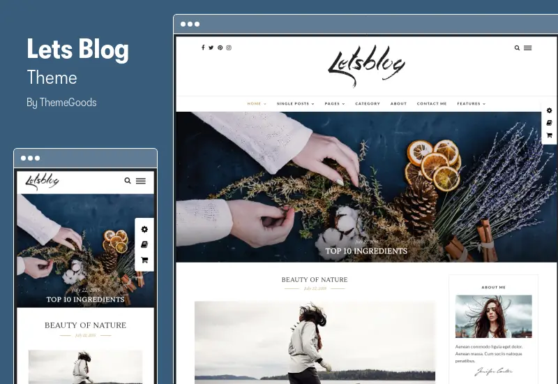 Lets Blog Theme -  WordPress Blog Theme