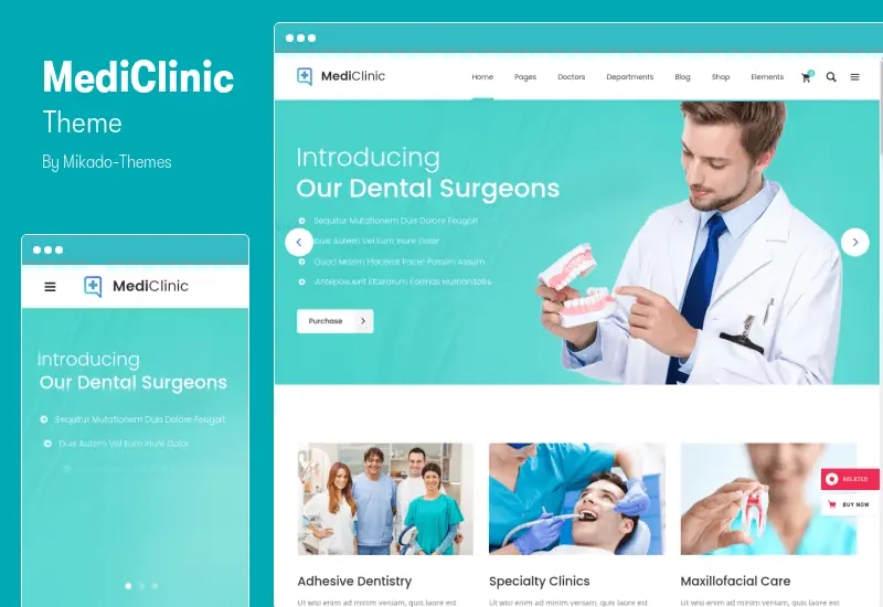 MediClinic Theme - Medical Healthcare WordPress Theme