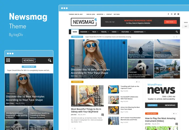 Newsmag Theme - Newspaper & Magazine WordPress Theme