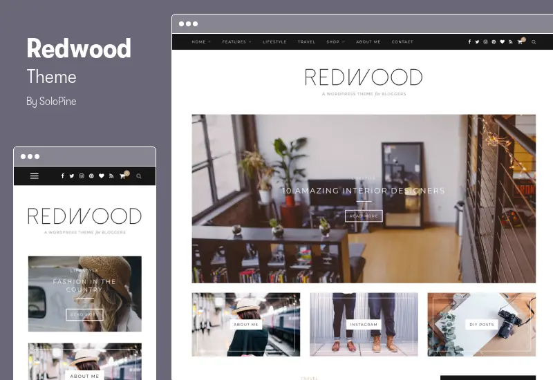 Redwood Theme - A Responsive WordPress Blog Theme