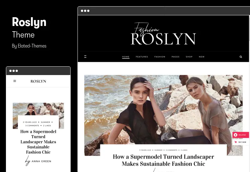 Roslyn Theme - Blogger & Fashion Magazine Theme