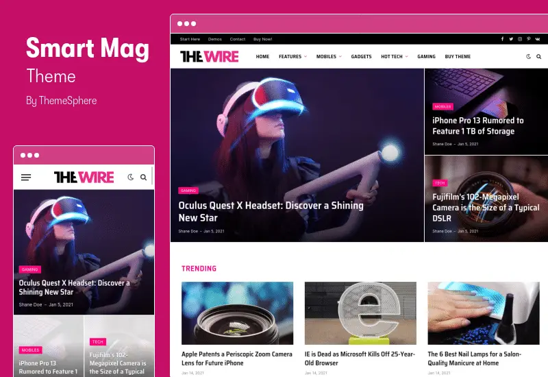 Smart Mag Theme - News & Magazine WordPress