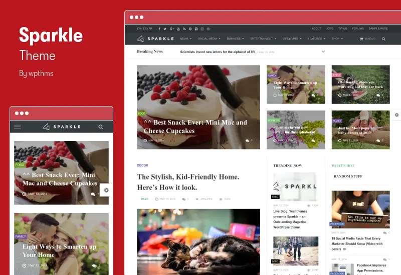 Sparkle Theme - Outstanding Magazine theme for WordPress