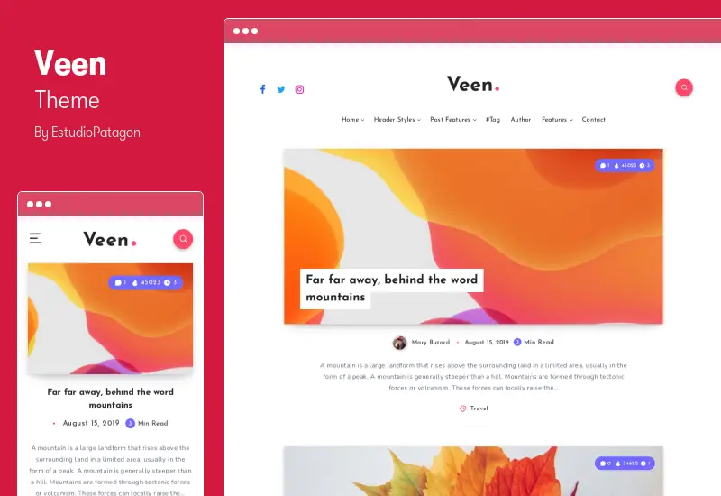 Veen Theme - Minimal & Lightweight Blog for WordPress