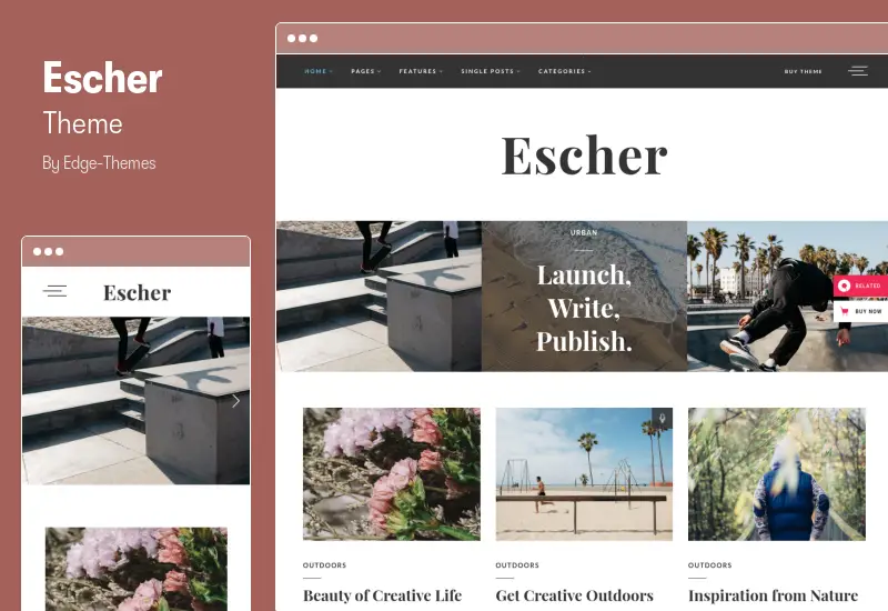 Escher Theme - WordPress Blog Theme