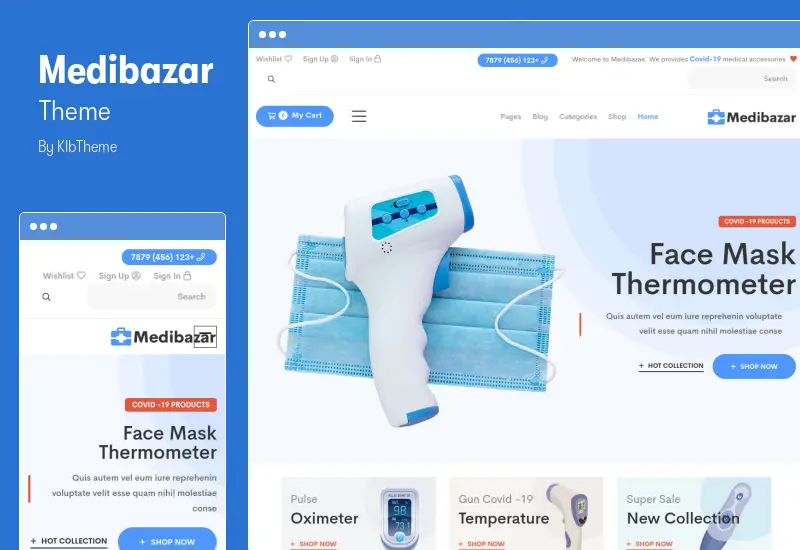Medibazar Theme - RTL Medical WooCommerce Theme