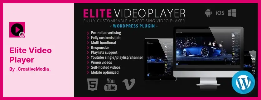 Elite Video Player Plugin - WordPress Video Player Plugin