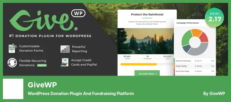 GiveWP Plugin - WordPress Donation Plugin and Fundraising Platform