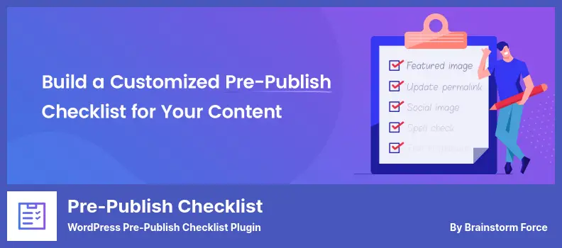 Pre-Publish Checklist Plugin - WordPress Pre-Publish Checklist Plugin