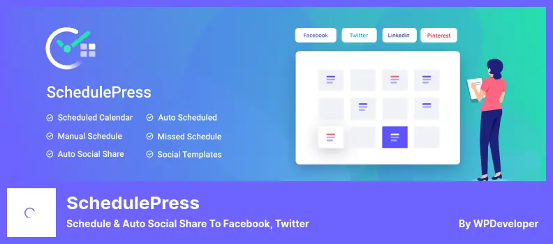 SchedulePress Plugin - Schedule & Auto Social Share to Facebook, Twitter