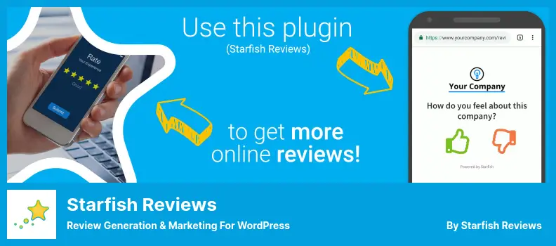 Starfish Reviews Plugin - Review Generation & Marketing for WordPress