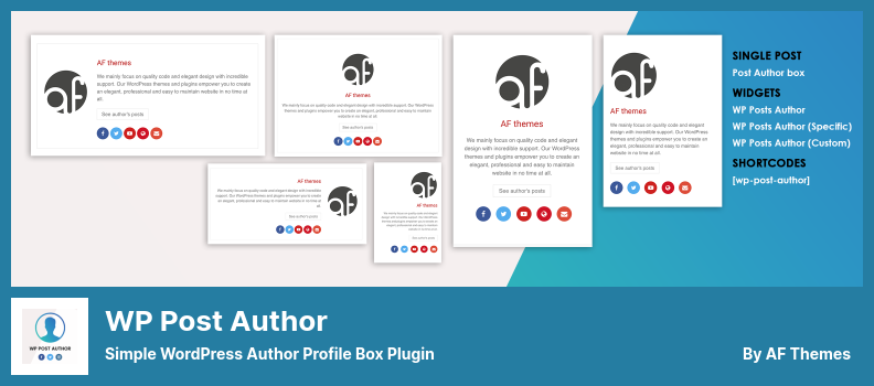 WP Post Author Plugin - Simple WordPress Author Profile Box Plugin