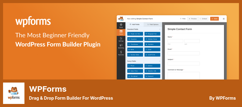 WPForms Plugin - Drag & Drop Form Builder for WordPress