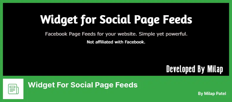 Widget for Social Page Feeds Plugin - 