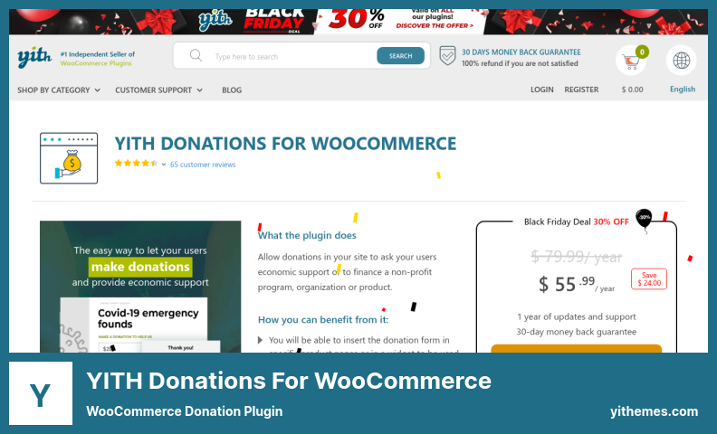 YITH Donations for WooCommerce Plugin - WooCommerce Donation Plugin