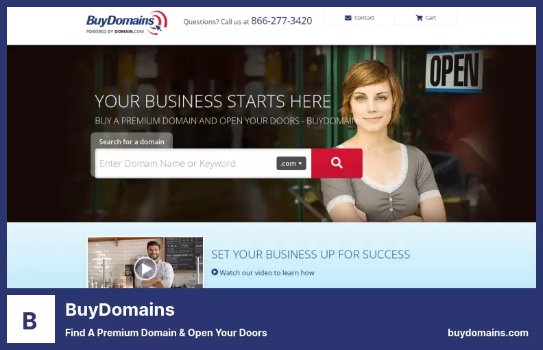 BuyDomains - Find a Premium Domain & Open Your Doors