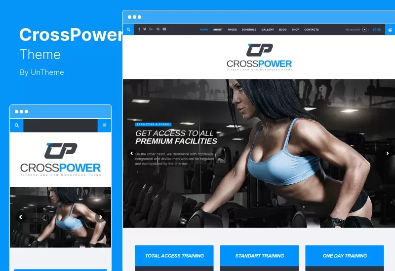 CrossPower Theme - Sport WordPress Theme
