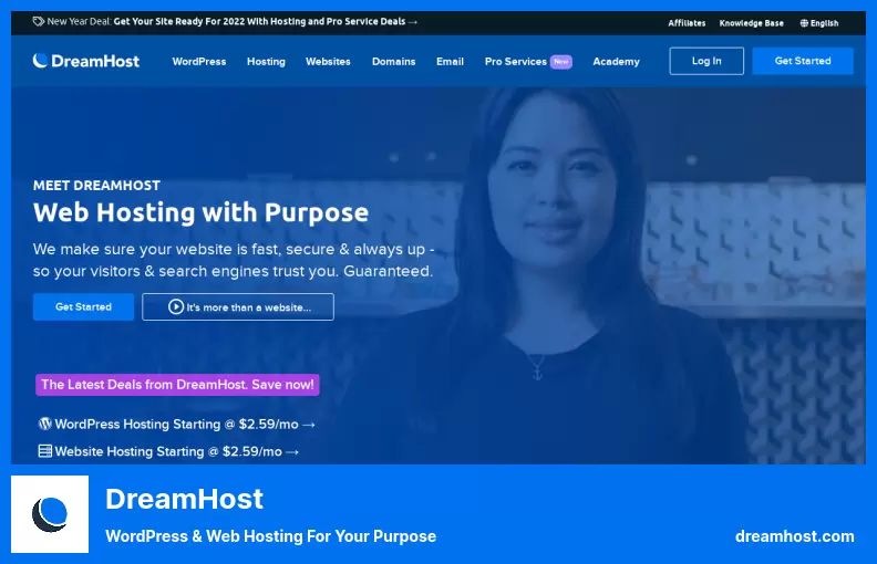 DreamHost - WordPress & Web Hosting For Your Purpose