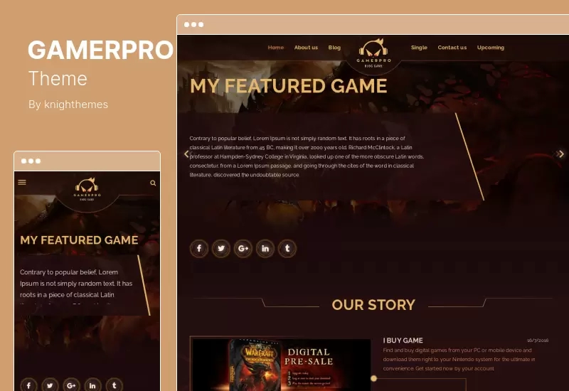 GAMERPRO Theme - Fantastic Blog WordPress theme for GAME SITES