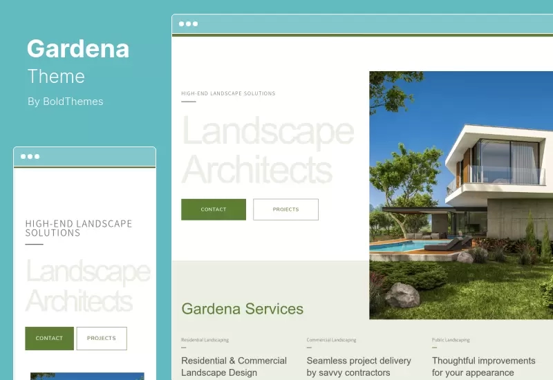 Gardena Theme - Landscaping Gardening WordPress Theme