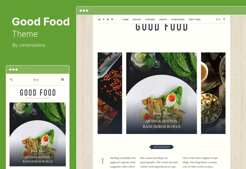 Good Food Theme - Recipe Magazine  Cooking Blogging Theme