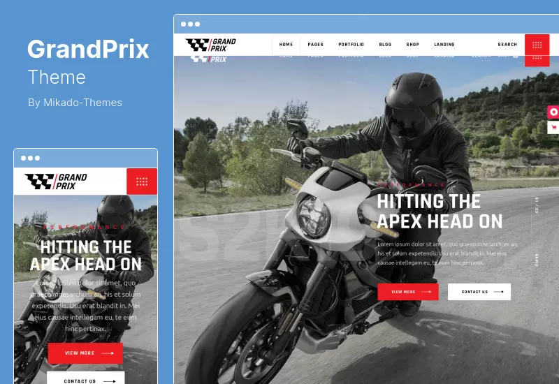 GrandPrix Theme - Motorcycle WordPress Theme