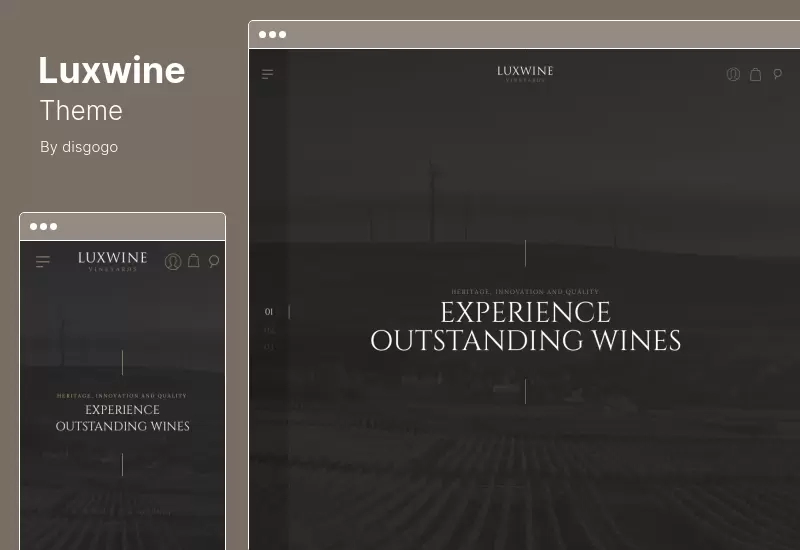 Luxwine Theme - Wine WordPress Theme
