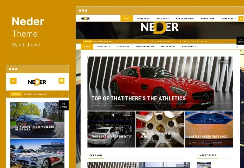 Neder Theme - News and Magazine WordPress Blog Theme