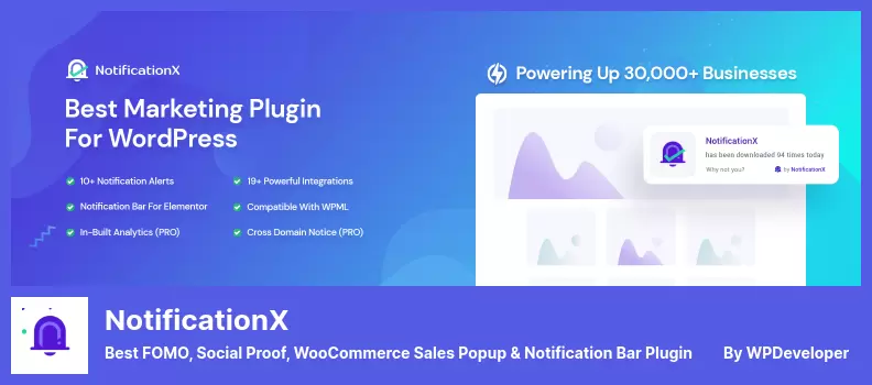 NotificationX Plugin - Best FOMO, Social Proof, WooCommerce Sales Popup & Notification Bar Plugin
